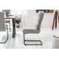 Invicta Krzesło COMFORT tkanina teksturowana jasnoszara 45cm / 40462