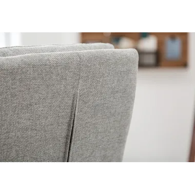 Invicta Krzesło COMFORT tkanina teksturowana jasnoszara 45cm / 40462