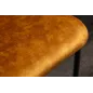 Invicta Krzesło COMFORT na płozie aksamitny musztardowo żółty 45cm / 41169 Invicta Krzesło COMFORT na płozie aksamitny musztardowo żółty 45cm / 41169