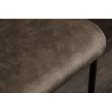 Invicta Krzesło COMFORT na płozie mikrofibra antyczny taupe 45cm / 41172