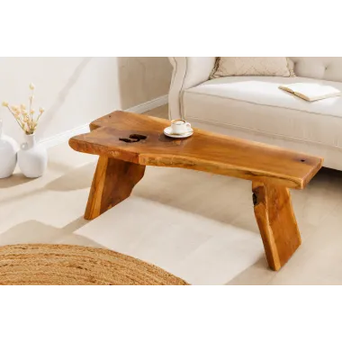 Invicta Ławka ROOT drewno tekowe naturalny brąz 100cm / 44706