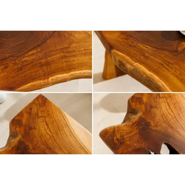 Invicta Ławka ROOT drewno tekowe naturalny brąz 100cm / 44706