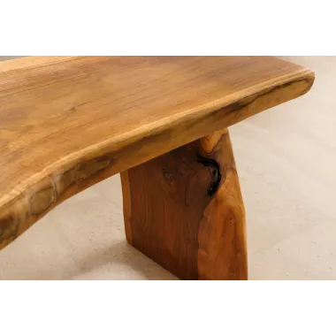 Invicta Ławka ROOT drewno tekowe naturalny brąz 100cm / 44706