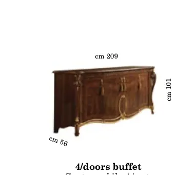 DONATELLO Włoski Stół rozkładany do jadalni 118 - 40 x 79 x 118cm / Arredoclassic