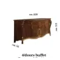 DONATELLO Włoska Komoda Bufet 4 drzwiowa 209 x 101 x 56cm / Arredoclassic DONATELLO Włoska Komoda Bufet 4 drzwiowa 209 x 101 x 56cm / Arredoclassic