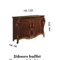 DONATELLO Włoska Komoda Bufet 2 drzwiowa 133 x 101 x 56cm / Arredoclassic DONATELLO Włoska Komoda Bufet 2 drzwiowa 133 x 101 x 56cm / Arredoclassic