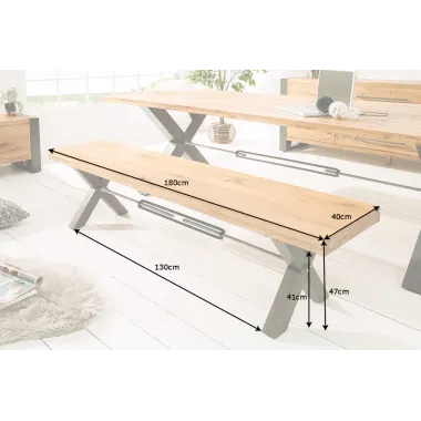 Invicta THOR Ławka do siedzenia naturalna sosna 180cm / 6538807
