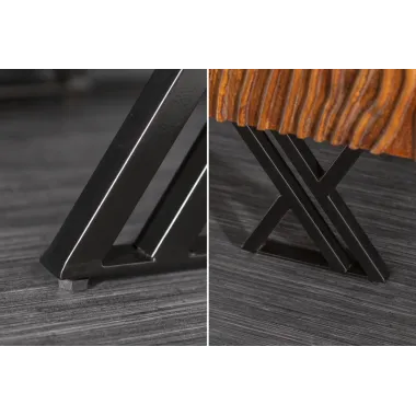 Invicta FLUID Komoda brązowa lite drewno mango 3D 160cm / 40244