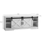Wohnling Szafka RTV wiejski styl biała 150 x 60 x 40cm / WL6.879