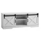 Wohnling Szafka RTV wiejski styl biała 150 x 60 x 40cm / WL6.879