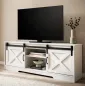 Wohnling Szafka RTV wiejski styl biała 150 x 60 x 40cm / WL6.879