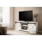 Wohnling Szafka RTV wiejski styl biała 150 x 60 x 40cm / WL6.879