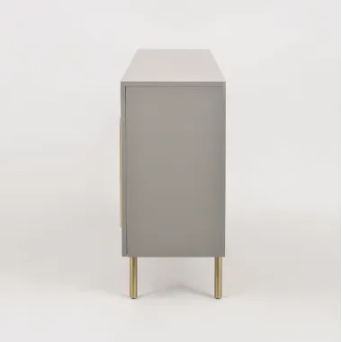 Livin Hill STILIG Komoda jasnoszary MDF złote akcenty 180cm / ST310