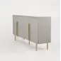 Livin Hill STILIG Komoda jasnoszary MDF złote akcenty 180cm / ST310 Livin Hill STILIG Komoda jasnoszary MDF złote akcenty 180cm / ST310