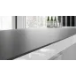 VEGAS Stół rozkładany do jadalni czarno biały MDF 160 - 256 x 75 x 89 cm