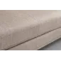 Invicta SIGNUM Kanapa narożna 3-osobowa z pufą prawa aksamit taupe 313 x 110 x 103cm / 44538