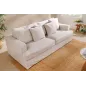 Invicta Sofa HEAVEN 3 osobowa lniana naturalna 210 x 105 x 88cm / 44448