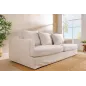 Invicta Sofa HEAVEN 3 osobowa lniana naturalna 210 x 105 x 88cm / 44448