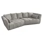 Invicta ROYAL Sofa 4 osobowa szary bouclé 295 x 86 x 145cm / 44542