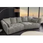 Invicta ROYAL Sofa 4 osobowa szary bouclé 295 x 86 x 145cm / 44542