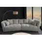 Invicta ROYAL Sofa 4 osobowa szary bouclé 295 x 86 x 145cm / 44542