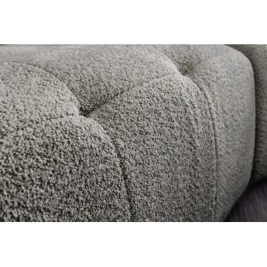 Invicta ROYAL Sofa 4 osobowa szary bouclé 295 x 86 x 145cm / 44542