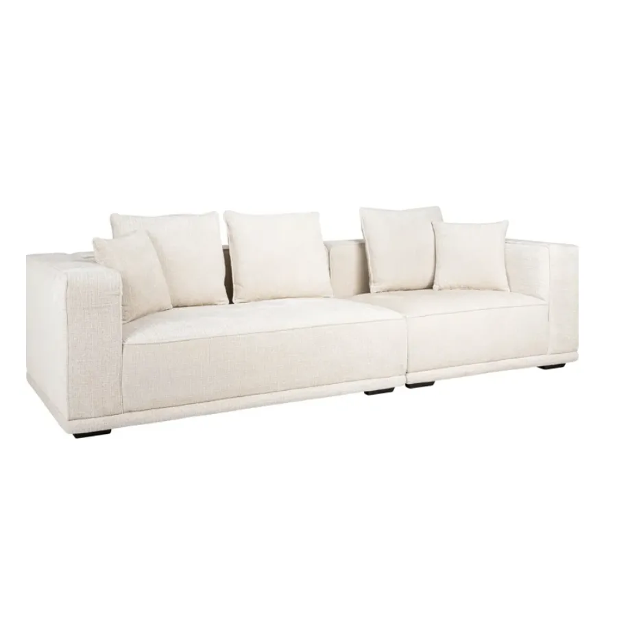 Sofa Lusso 3-seasts beige chenille (Niagara 902 beige) - Richmond