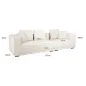 Sofa Lusso 3-seasts beige chenille (Niagara 902 beige) - Richmond
