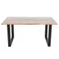 Invicta Stół do jadalni COAST akacja niebieski pasek epoksydowy 160cm / 45831
