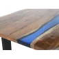 Invicta Stół do jadalni COAST akacja niebieski pasek epoksydowy 160cm / 45831