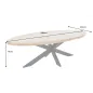 Invicta GALAXIE Oval Stół do jadalni mango 240cm / 45771 Invicta GALAXIE Oval Stół do jadalni mango 240cm / 45771