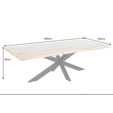 Invicta GALAXIE Stół do jadalni mango 240cm / 45772