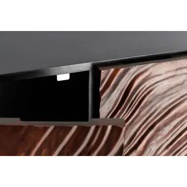 Invicta FLUID Komoda akacja ciemny orzech 3D 100 x 110 x 38cm / 45601
