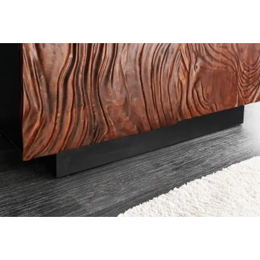 Invicta FLUID Komoda akacja ciemny orzech 3D 100 x 110 x 38cm / 45601