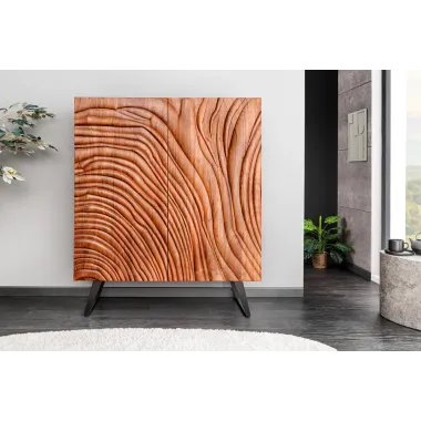 Invicta FLUID Komoda akacja brązowa 3D 100 x 120 x 38cm / 45595