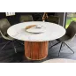 Invicta Stół do jadalni GATSBY mango marmur biały Ø 140cm / 45830