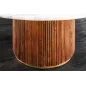 Invicta Stół do jadalni GATSBY mango marmur biały Ø 140cm / 45830
