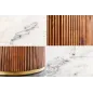 Invicta Stół do jadalni GATSBY mango marmur biały Ø 140cm / 45830