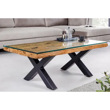Invicta Stolik kawowy BARRACUDA teak z recyklingu 110cm / 45679