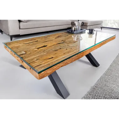 Invicta Stolik kawowy BARRACUDA teak z recyklingu 110cm / 45679