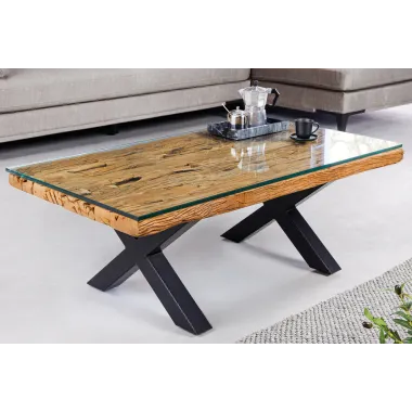 Invicta Stolik kawowy BARRACUDA teak z recyklingu 110cm / 45679