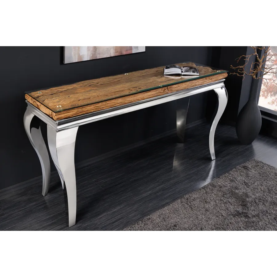 Invicta Konsola Modern Barock BARRACUDA teak 145 x 80 x 45cm / 44364 Invicta Konsola Modern Barock BARRACUDA teak 145 x 80 x 45cm / 44364