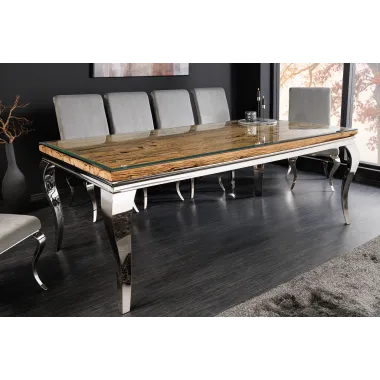 Invicta Stół do jadalni Modern Barock BARRACUDA teak 200 x 80 x 100cm / 44363