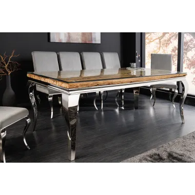 Invicta Stół do jadalni Modern Barock BARRACUDA teak 200 x 80 x 100cm / 44363