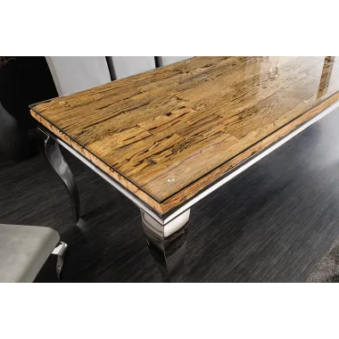 Invicta Stół do jadalni Modern Barock BARRACUDA teak 200 x 80 x 100cm / 44363