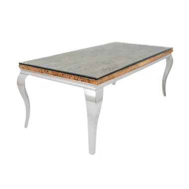 Invicta Stół do jadalni Modern Barock BARRACUDA teak 200 x 80 x 100cm / 44363