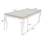 Invicta Stół do jadalni Modern Barock BARRACUDA teak 200 x 80 x 100cm / 44363