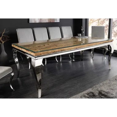 Invicta Stół do jadalni Modern Barock BARRACUDA teak 200 x 80 x 100cm / 44363