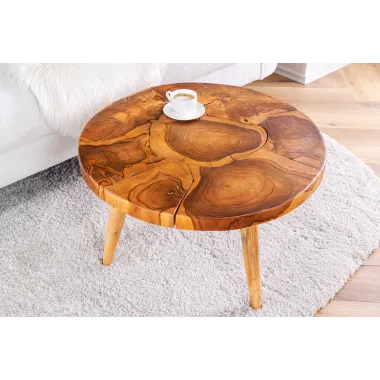 Invicta Stolik kawowy MOSAIK teak Ø 60cm / 44712