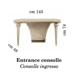 FANTASIA Włoska konsola 145 x 74 x 49cm / ArredoClassic
